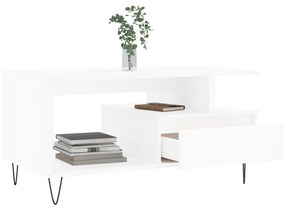 Mesa de centro 90x49x45 cm derivados de madeira branco