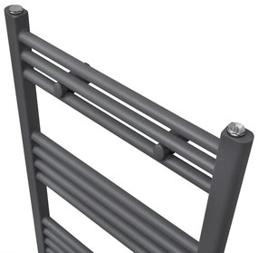 Aquecedor toalhas casa de banho liso 500 x 764 mm cinza