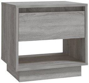 Mesas de cabeceira 2 pcs derivados de madeira sonoma cinza