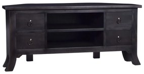 vidaXL Móvel de TV 100x40x45 cm mogno maciço castanho café preto-claro