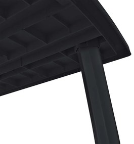 Mesa de jardim 216x90x72 cm plástico antracite