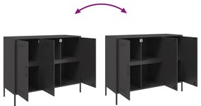 Aparador 100,5x39x79 cm aço preto