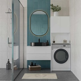 Armário para Máquina de Lavar Roupa "Váli" - Design Moderno - Branco -