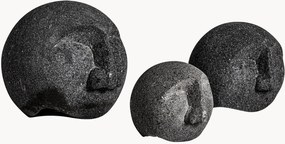 Objetos decorativos em pedra Lava, conjunto de 3