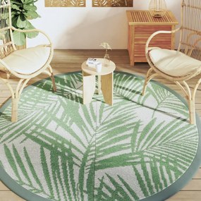 Tapete de exterior Ø200 cm ARAKIL PP Verde