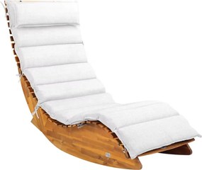 Almofada para espreguiçadeira (NÃO INCLUÍDA) 177 x 58 x 7 cm Creme