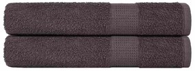 Toalhas 2 pcs 100x200 cm 360 gsm 100% algodão antracite