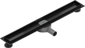 Mexen Flat 360° corpo para ralo linear rotativo 70 cm, preto - 1740070