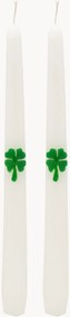 Velas de jantar Shamrock, conjunto de 2
