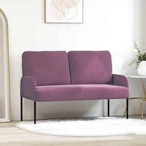 vidaXL Sofás com almofada 110cm Roxo Contraplacado
