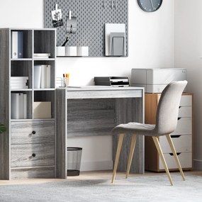 vidaXL Secretária Cinzento Sonoma 80x50x76 cm Madeira engenheirada