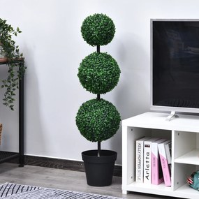 Planta artificial em forma de bolas, com dimensões de Ø 30 x 112 cm (altura), verde