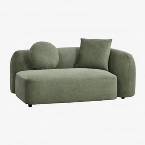 Módulo De Canto Direito De 2 Lugares Para Sofá Modular Em Chenille Coco Chenille Verde Sálvia - Sklum