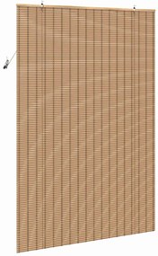 Persianas e Sombras para Janela Marrom Claro 140 x 220 cm Bambu