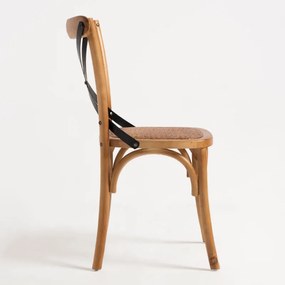 Cadeira Belicci com Assento em Vime - Design Natura