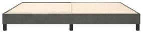Estrutura de cama sem colchão 200x200 cm veludo cinzento-escuro