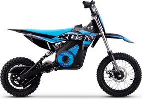 Mini moto elétrica para crianças 800W ROAN 901 36V 12/10" velocidade máxima de até 25 km/h Com Limitador Azul