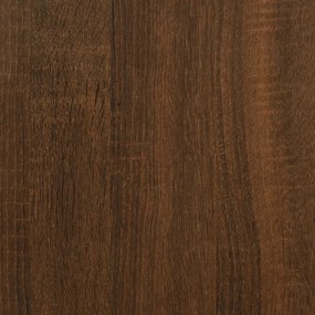 Mesa de centro 75x50x35 cm derivados madeira carvalho castanho