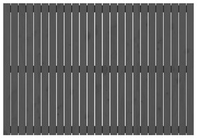 Cabeceira de parede 159,5x3x110cm madeira de pinho maciça cinza