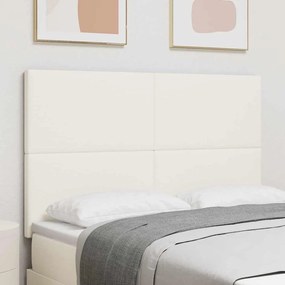 Cabeceira LED vidaXL Creme 72 cm Tecido de Corduroy