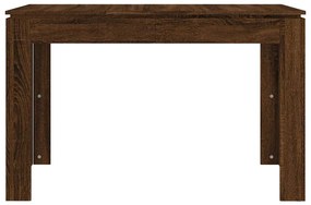Mesa jantar 120x60x76 cm derivados de madeira carvalho castanho