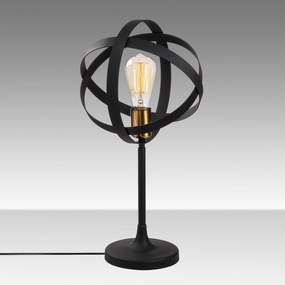 Candeeiro de Mesa Gezegen – Dourado/Preto – 24 cm x 50 cm