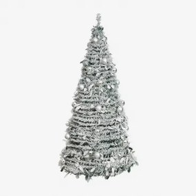 Árvore De Natal Dobrável Com Luzes Led Taimy Prata & ↑150 Cm - Sklum
