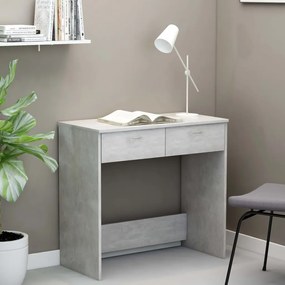 vidaXL Secretária 80x40x75 cm derivados de madeira cinzento cimento