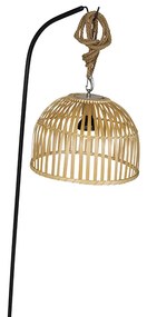 Candeeiro de pé exterior bambu IP44 LED RGBW - MART MAURICE Oriental