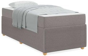 Estrutura da Cama Cinzento-acastanhado 90 x 190 cm tecido