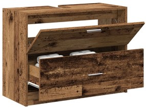 Armário de Pia Madeira Antiga 78x37x59 cm Madeira Engenharia
