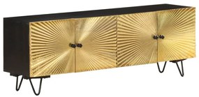 vidaXL Móvel de TV 130x30x45 cm madeira de mangueira maciça