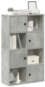 Estante 60x24x101,5 cm derivados de madeira cinzento cimento