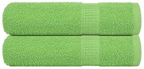 Toalhas banho 2pcs 70x140cm 360 gsm 100% algodão verde maça