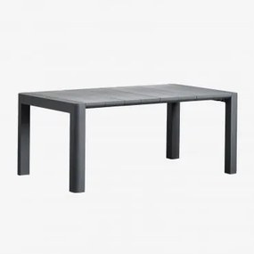 Mesa De Jantar Retangular Arnadine Cinza Grafito & 180 X 100 Cm - Sklum