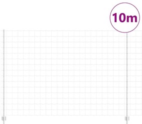 Cercas Euro com 10 Postes Prata 1,6x10 m Aço