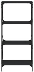 Estante c/ 4 prateleiras 59x35x132 cm derivados madeira preto