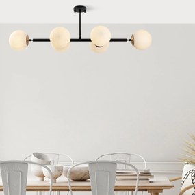 Candeeiro de Teto Fazli – Preto Antique Creme – 110 x 40 x 35 cm