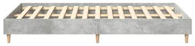 Estrutura de cama sem colchão 120x200 cm cinza cimento