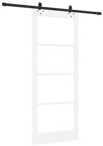 Porta Deslizante vidaXL com Conjunto de Hardware 'ORKDAL'Branco Madeir