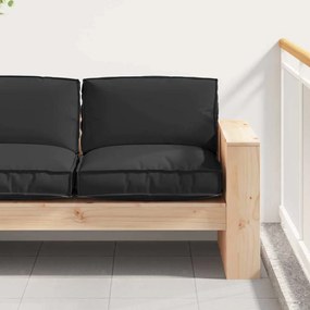 vidaXL Almofada de Palete para Assento Preta 80x80x12 cm Tecido Oxford