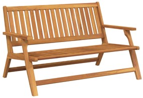 vidaXL Conjunto de Móveis de Jardim Castanho Madeira Sólida de Acácia