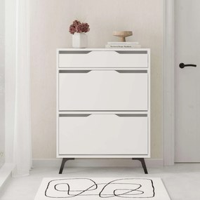 Hall Stand Berlin ABC – Walnut White – 180x200x35 cm
