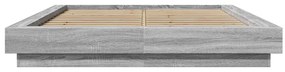 Estrutura cama 120x190 cm derivados de madeira cinzento sonoma