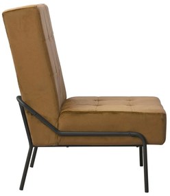 Cadeira de descanso 65x79x87 cm veludo castanho