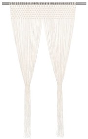 133874 vidaXL Cortina macramé 140x240 cm algodão