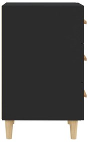 Mesa de cabeceira 40x40x66 cm derivados de madeira preto