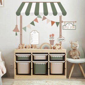 Autocolantes para quarto de criança - Loja na parede "A minha pequena loja"