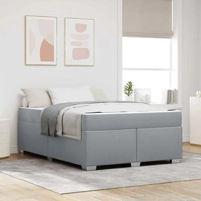 vidaXL Estrutura da Cama Outros Cinzento-claro 140 x 200 cm tecido