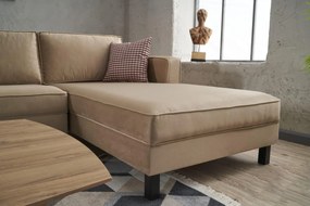Sofá de Canto Kale – Creme – 258x83x181 cm